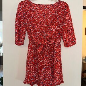 Amazon Red Floral Jumpsuit
